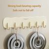 Coat Hook Wall Rack Hanger - Black Coat Rack with 6 Hooks Wall Hooks for Hanging Hat Key Bag Towel Wall Mount Coat Rack