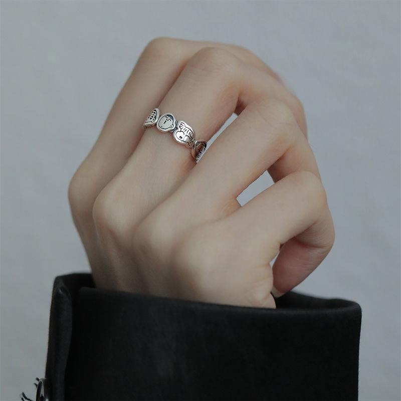 Character Unique Cartoon Ring For Women In Fashionable Ins Style With Adjustable Fit