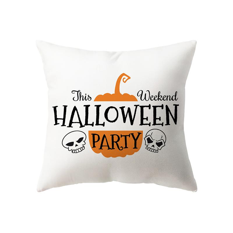 Pumpkin Halloween Theme Pillow Cover Sofa Cushion  Holiday Gift Party Decoration Home Decor