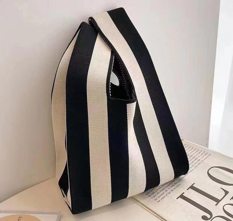 Panda Knit Women's Cross-Border Wrist Tote Handbag
