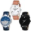 Set of Men's Watches (3 Pcs), Stylist Analog Watch for Men Set of 3, Casera