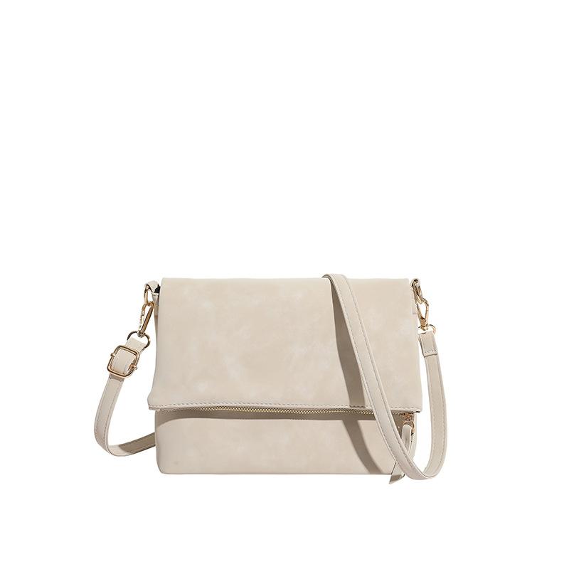 Trendy Women Crossbody Bag Fashi Texture Simple and Versatile Shoulder Bag Large Capacity Lightweight and Casual Saddle Bag