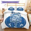 Juego de edredón y fundas de almohada del club de Oporto Decoración del hogar Regalo de cumpleaños (1 * funda nórdica + 2 * fundas de almohada, sin núcleo)
