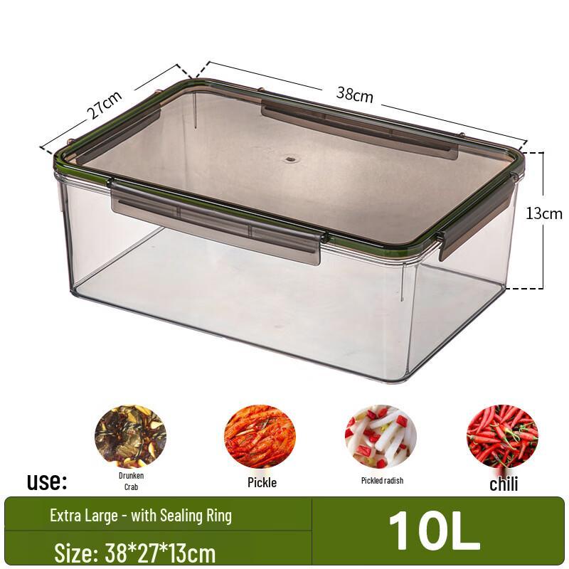 Großer transparenter Einweg-Lebensmittelbehälter aus Kunststoff