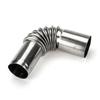 1Pc 24mm Exhaust Pipe Tube Silver Elbow Connector Car Assessories Parts Boat Heater  for Car