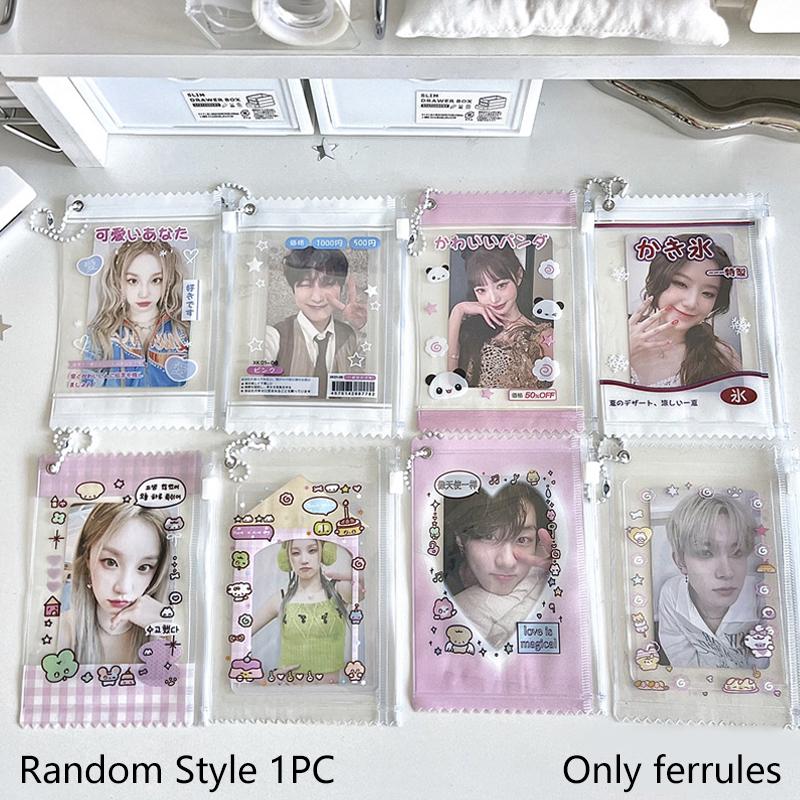 Niedliche transparente Süßigkeitentüte 3 Zoll Kpop Kartenhüllenhalter Pocard Halter Kartenfolien Spielkarten Schutz