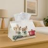 1pc Vintage Kitchen Tissue Box Holder, Perfect for Living Room, Dining Room, Bedroom, Bathroom, Bar, or Office Decor, Holiday Table Elegant Accessory