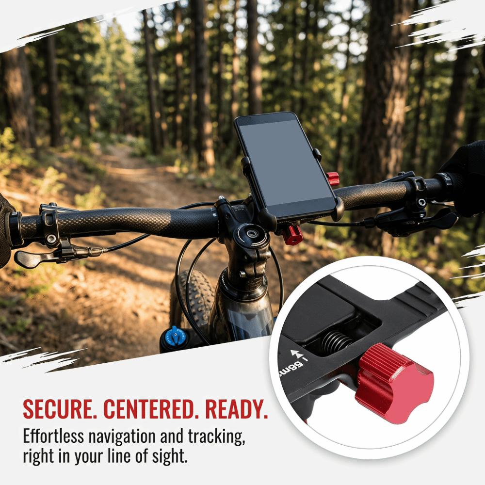 360° Rotation Bike Phone Mount Aluminum Alloy Bike Phone Holder Bike Stem Phone Mount MTB Bike