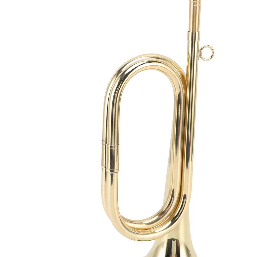 Fockety B-Trompete, Standard Messing Taschen trompete, Professionelles Instrument mit Handschuh, Reinigungstuch, Anfänger-Mundstück, für Schülerband