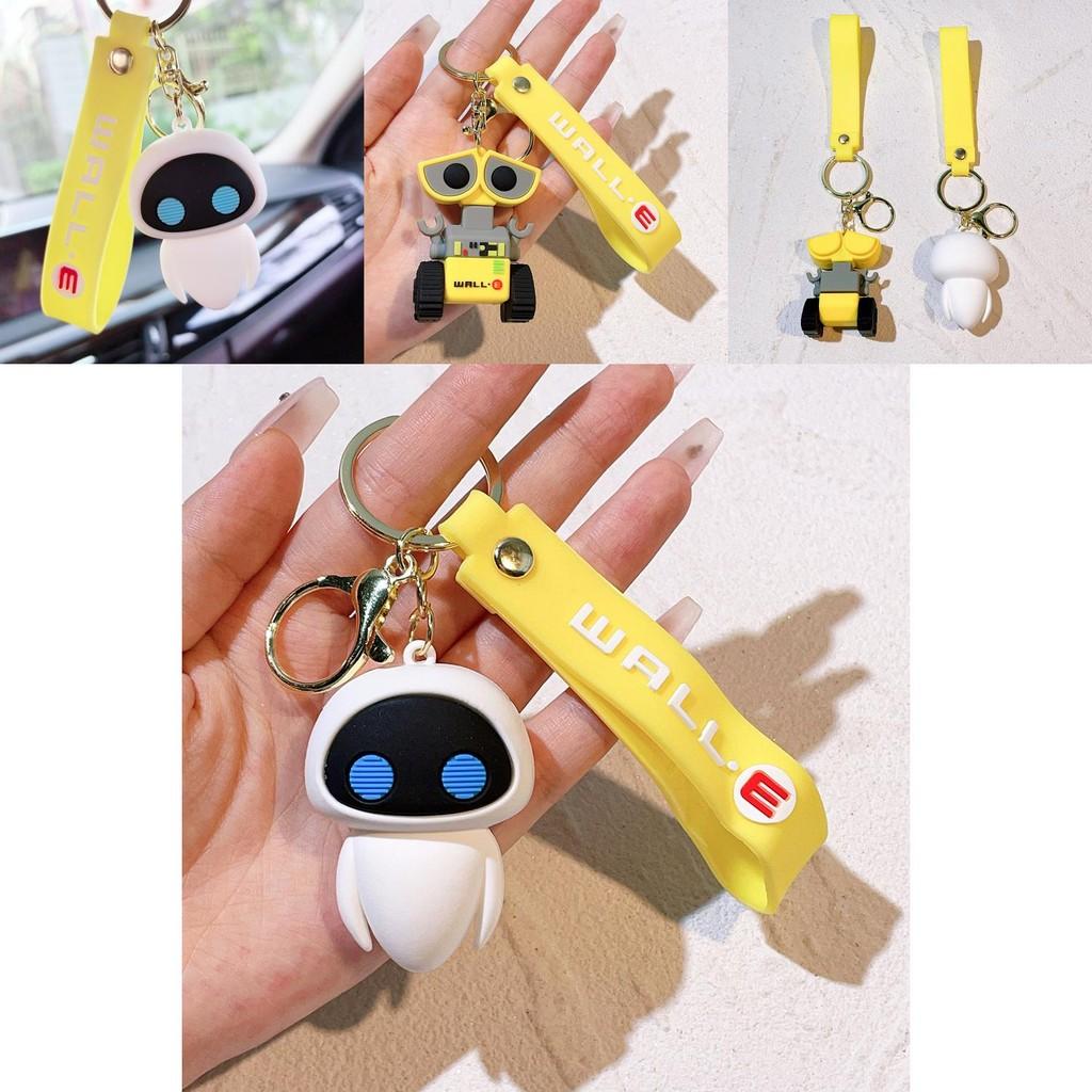 Cute Cartoon Robot Walle And Eva Keychain Adorable Keychain Gift For Friends