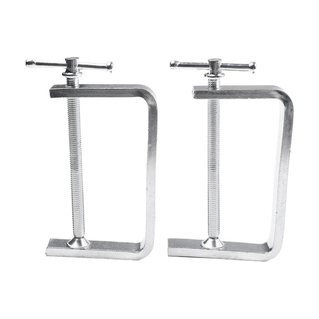 Alloy Clamps Clamping Flat Hand Tool Metal Plastic Slabs Replacement Silver Smooth Spare Parts Stone Slabs Wood