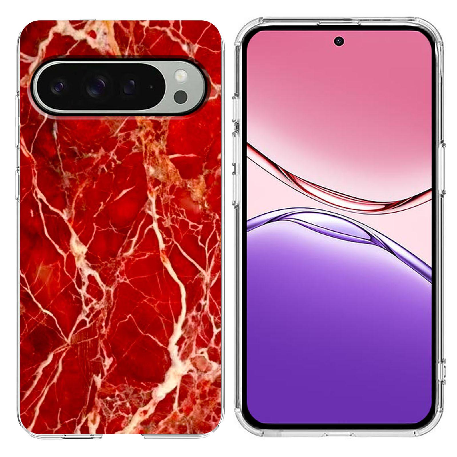 Чехол для Google Pixel 9 Pro XL/10 Pro XL с печатью мраморного узора, мягкий ТПУ чехол для телефона E
