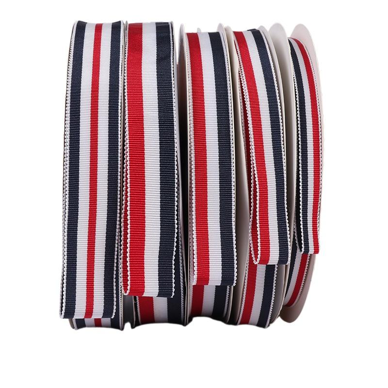 10 Yards 25mm Dreifarbige Bänder Polyester Hutbänder Polyester Gurtband Farbiges Satinband Zubehör für DIY Nähmaterial