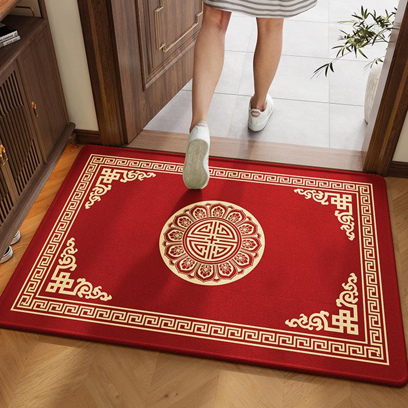 Donghu WestFacing Door Mats, Earth Yellow Floor Mats, Light Luxury Carpets, NoWash, DirtResistant And Cutting Entrance Mats