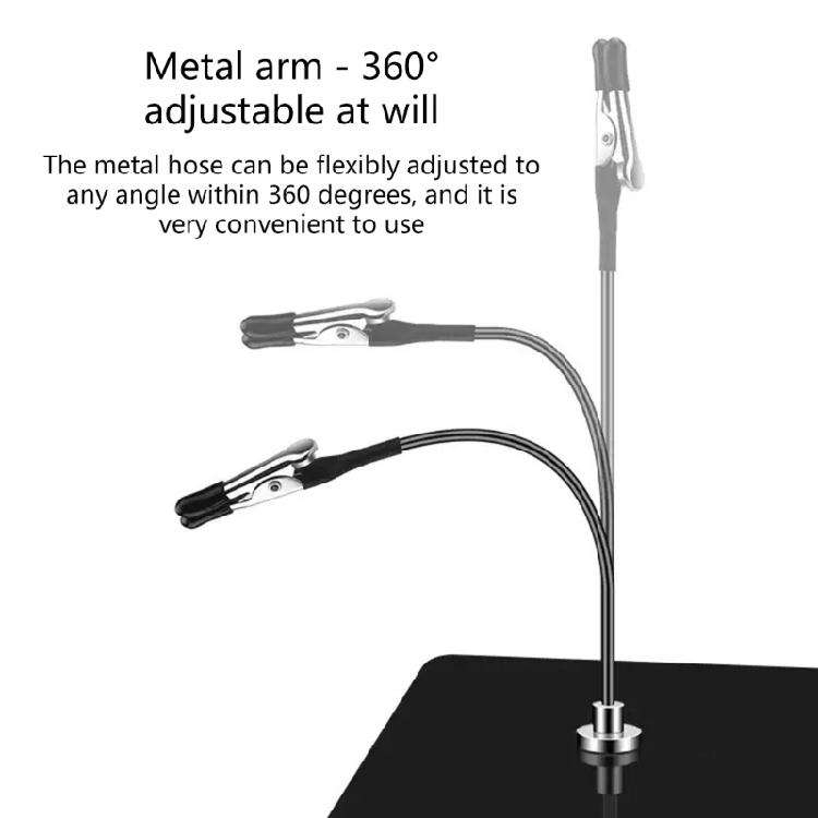Funktionale Elektronikreparatur Dritte Hand mit verstellbaren Klemmen Magnetische Halterung für Schweißen Hobbyprojekte