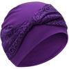 Breathable Chemo Headwear Elastic Beanie Hats Trendy Pullover Hat  for Women