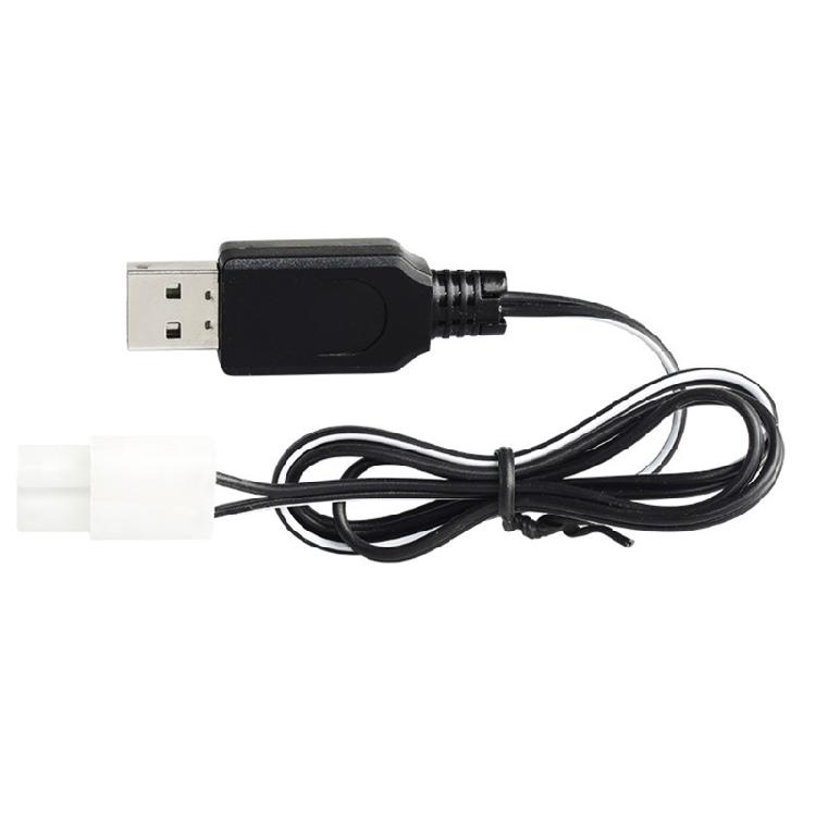 4.8V 200mA NiMh/NiCd Battery USB Charger Packs KET-2P Plug USB Charging Cable