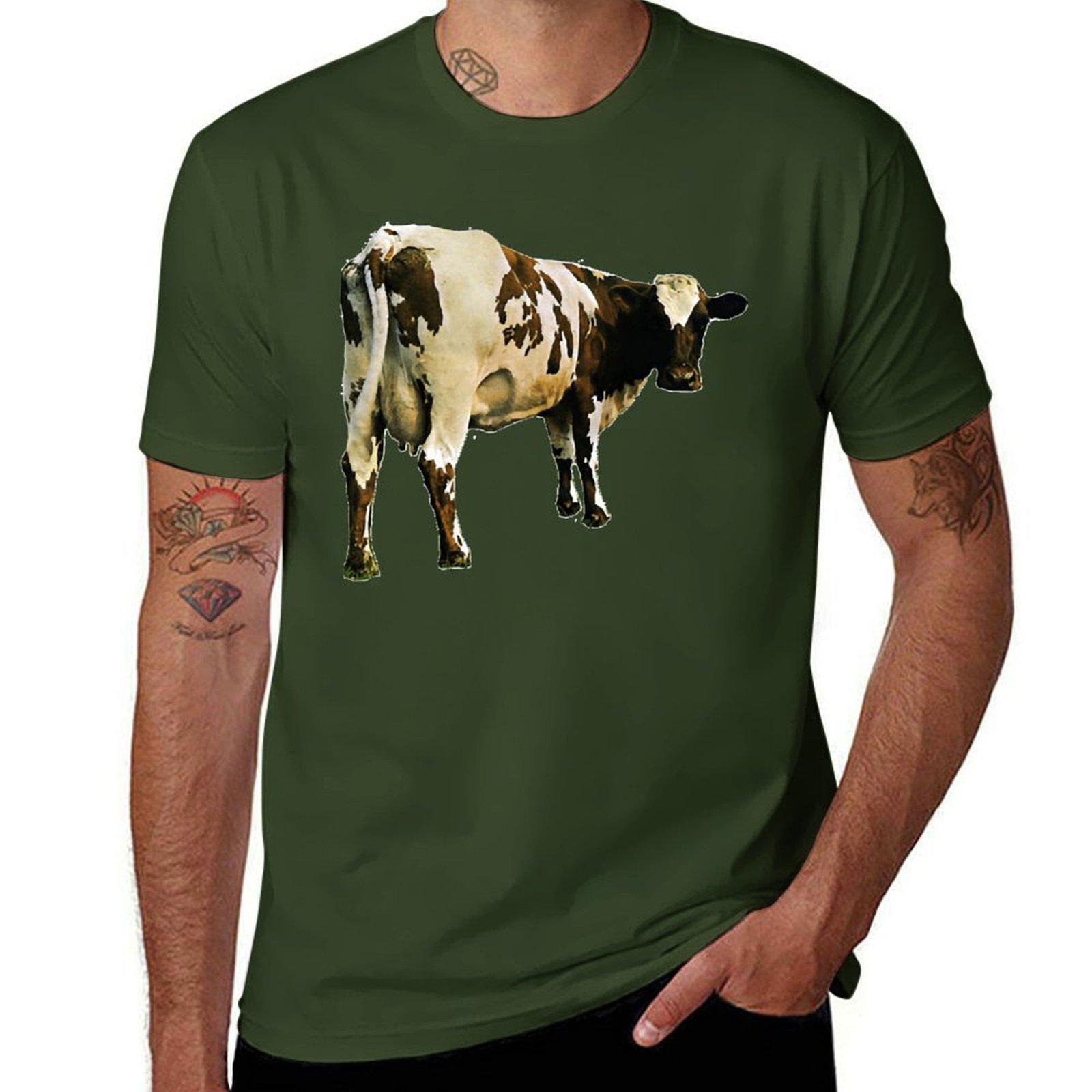 

Atom Heart Mother Класична футболка Футболка важковаговики тваринний принт для хлопчиків смішні великі розміри тренувальні футболки для чоловіків L