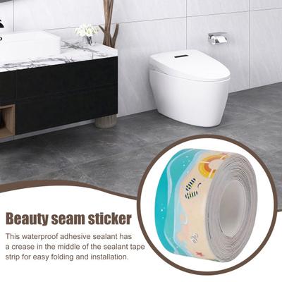 1 Roll 5M Caulk Tape Waterproof PVC Self Adhesive Bathroom Toilet Bathtub
