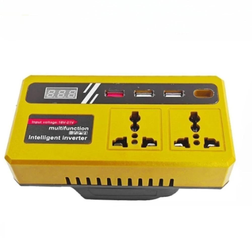 120W Lithium Battery Inverter, DC18V-21V To AC220V, Multi-Protection Battery Inverter For Power Tool Accessories