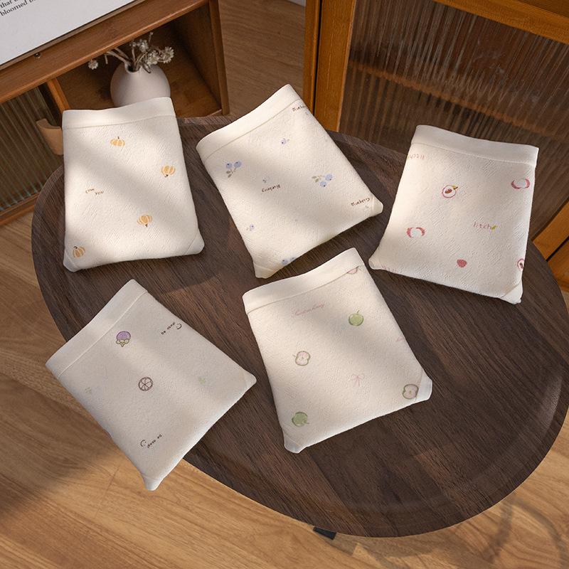 Calcinhas Fofas de Algodão Estampadas para Primavera e Outono 10A Antibacterianas com Cavalo Estendido