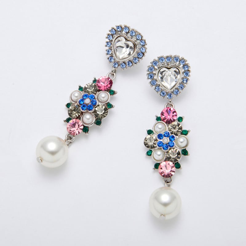 FEVERISH Fruity Heart Earrings Silver