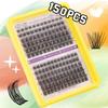 150 Tufts Of D-Song Single Tufts Of False Eyelashes 8-18Mmdiy Segmented Grafting Of Thick Eyelashes