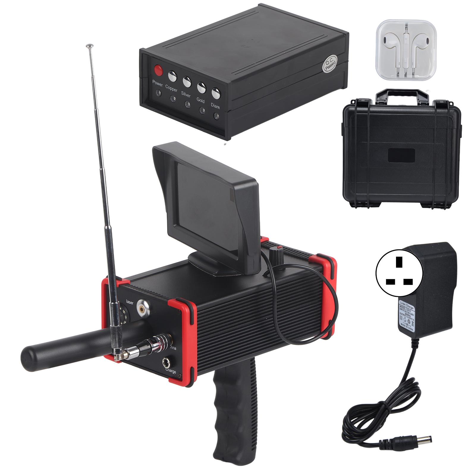 

1000M подземный металлоискатель с экраном дисплея серебряный золотой медный кладоискатель для