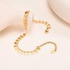 Full-gloss Disc Tassel Anklet for Women Stainless Steel Gold Color  Minimalist Anklets Daily Beach Holiday Jewelry New Trend