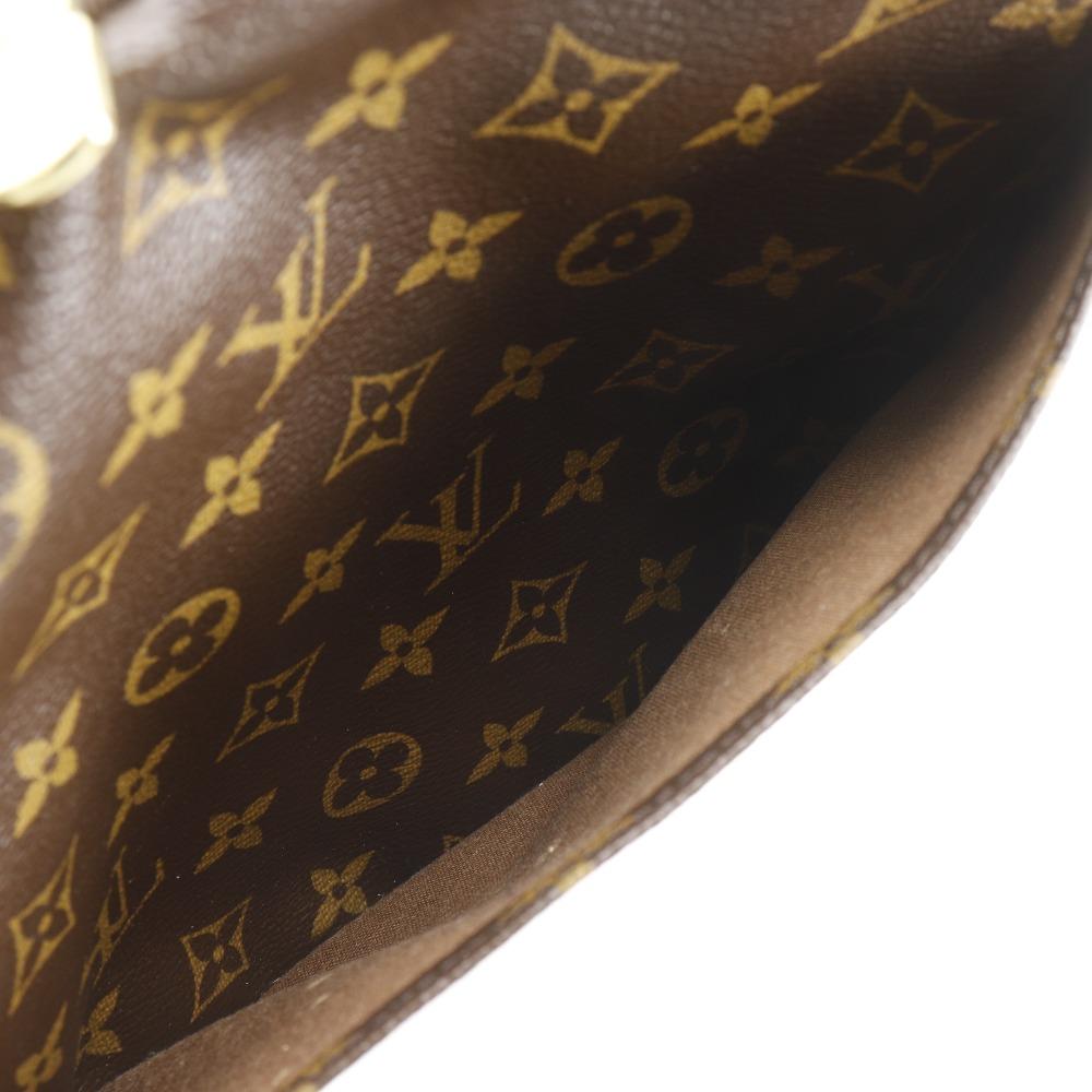 Louis Vuitton Sportliche bobourg Boston Tasche M97036 Braun Monogramm Leinwand unisex Gebraucht