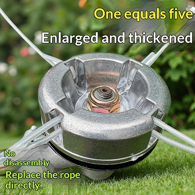 Aluminum Grass Trimmer Head Universal Lawn Mower Replacement Head Lawn Mower Accessory For Garden Yard Grass Cutting