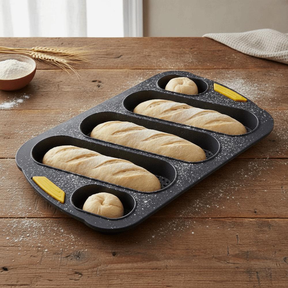 5 Grids Silicone Cake Mold Non-Stick Silicone Baking Pan Bread Baking Form Baking Tool