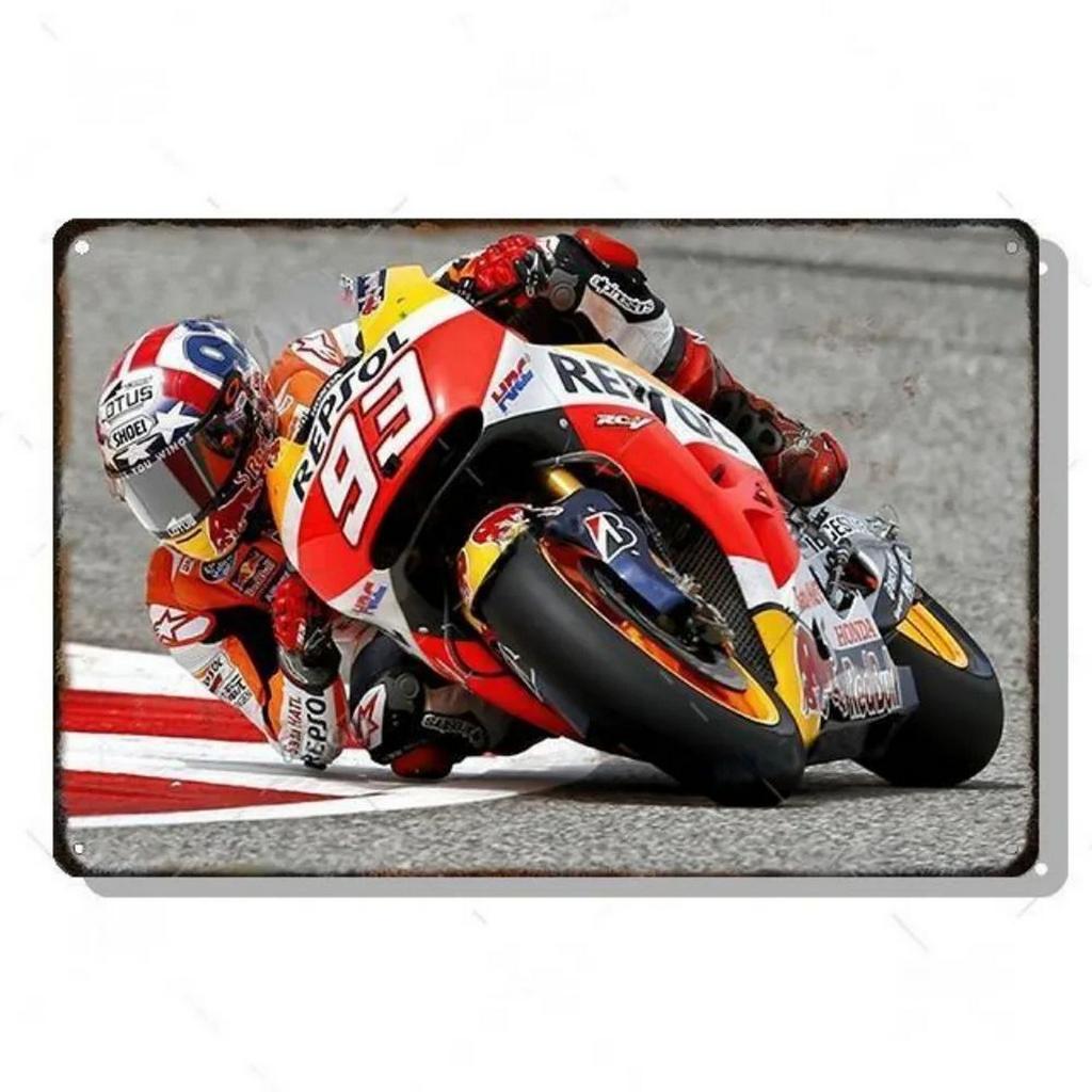 Decor Auto Vintage Metal Signs Tin Sign Motorcycle Racing Funny Poster Decor for Garage Bar Pub Club Man Cave Wall Decoration