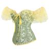 Women's Gothc Sexy Lingerie with Adjustable Belt Elegant Top Bustier Lace Corset Fashion Lace Bustier