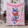 Schmetterlingsmotiv Flanell-Kuscheldecke Weich Gemütlich Sofa-Nickerchen-Decke Campingdecke Heimdecke Perfektes Geschenk Für Enkelin