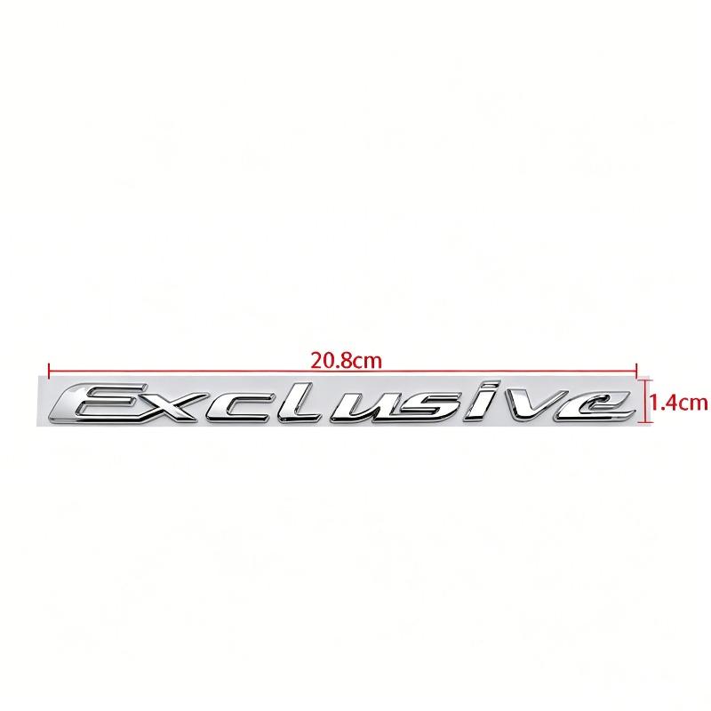 EXCLUSIVE Car Sticker, Suitable for Electroplated Letter Rear Label 3D Three-dimensional Modified Body Label