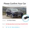 3x For Mercedes-Benz GLS Class X166 2013~ Front Rear Wiper Blades Set Window Windshield Windscreen Brushes Car