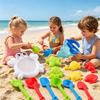 Children Beach Toy Set Includes Sand Sifter Shovel Rake Scoop Mold Tools for Outdoor Sand Play and Water Activities