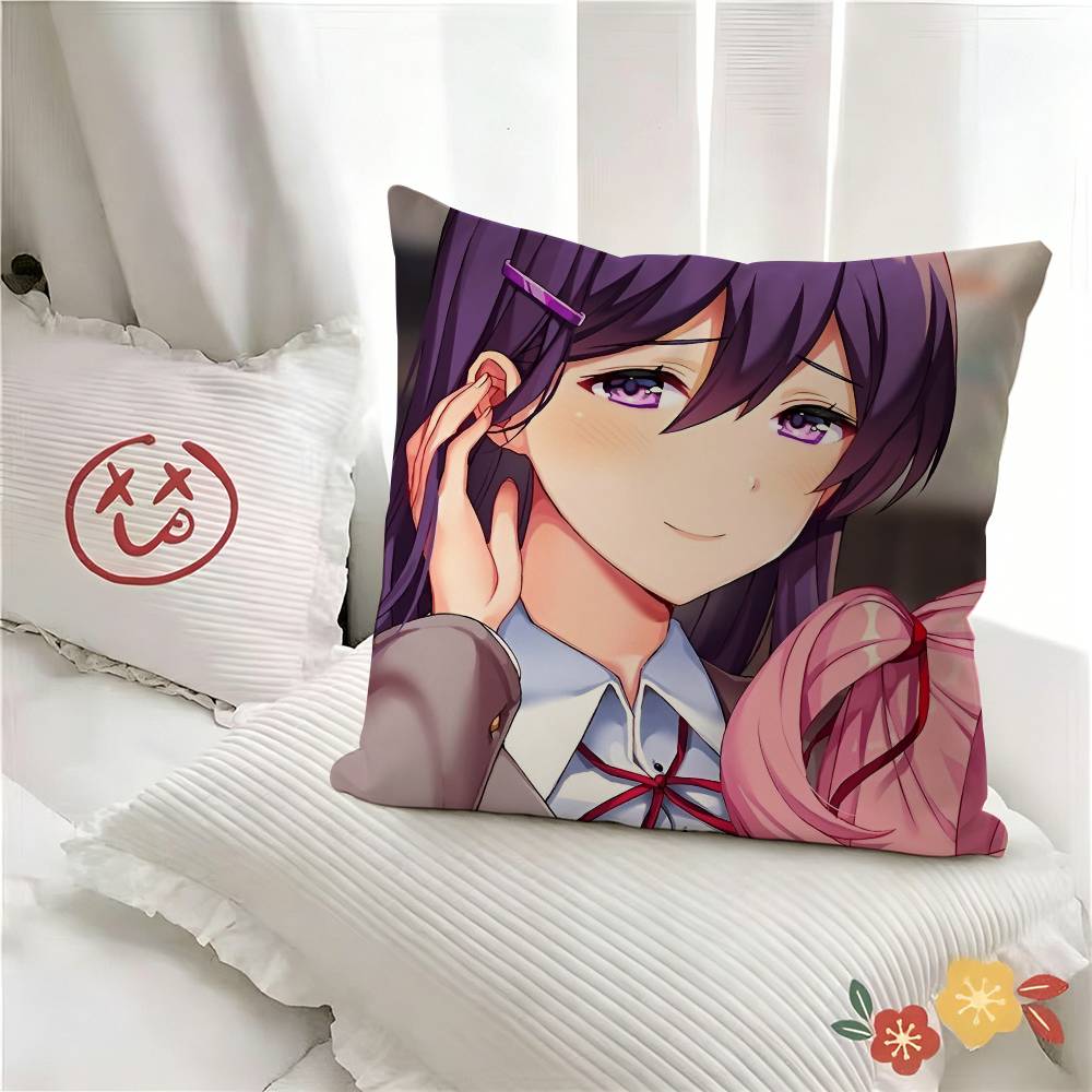 Pc Cartoon Character Yuri Pillow Case Fashion Square Pillowcase Bedroom Sofa Room Ins Decoration Leisure
