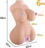 ADRETA Large Male Skeletal Large Half Hip Sex Toy Masturbator, Masturbator, 6kg, Popular, Built-in Material, Masturbator, Masturbator, Large, Body,