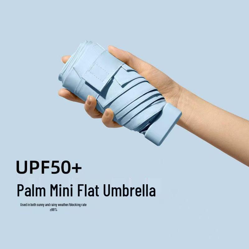Compact Mini Umbrella: 50% Off, UV Protection, Ultra-Light & Portable for Sun and Rain