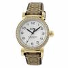 Coach Women's Madison Watch, Gold Case with Khaki Brown Signature Pattern Leather Strap, 14503397