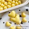 10Pcs Colorful Acrylic Love Heart Shape Bead Loose Spacer Beads For Diy Bracelet Necklace Jewelry Making Accessories