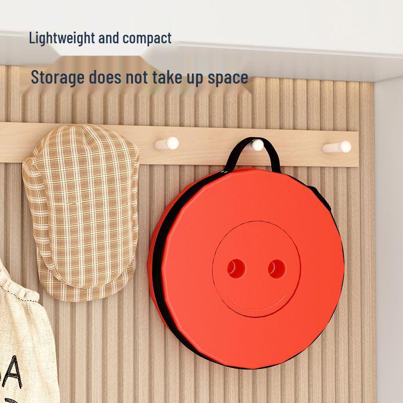 Rainbow Telescopic Folding Stool - Compact, Thickened, and Portable for Indoor/Outdoor Use