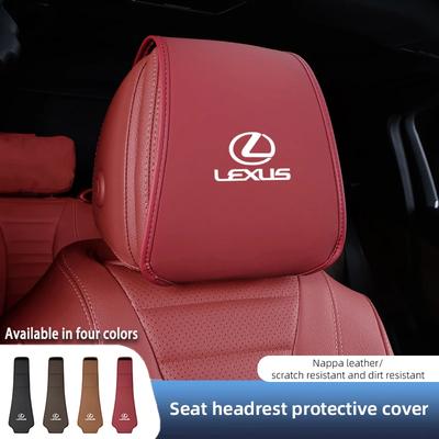 2Pcs Car Seat Headrest Cover Anti-Dirty Elastic Protective Dust Cover For ES300h Ct200h NX300h RX450h IS430 UX250h IS460
