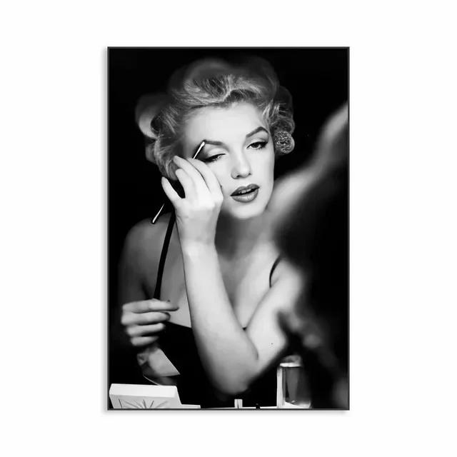 

Classic Black & White Canvas Poster - Premium Wall Art Print Ideal Decor for Bedroom Beauty Room & Home Boosts Interior Charm 20x30cm No Frame