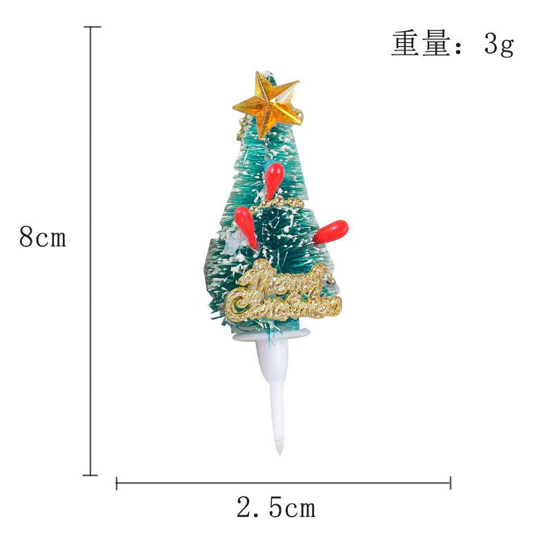 Mini Cake Plugin Christmas Baking Plug Christmas Tree Leaf Wreath Flag Holiday Ornament