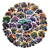 50 Off-Road Monster Truck Creative Stickers for Journal, Notebook, Car, and DIY Decoration - PVC Stickers