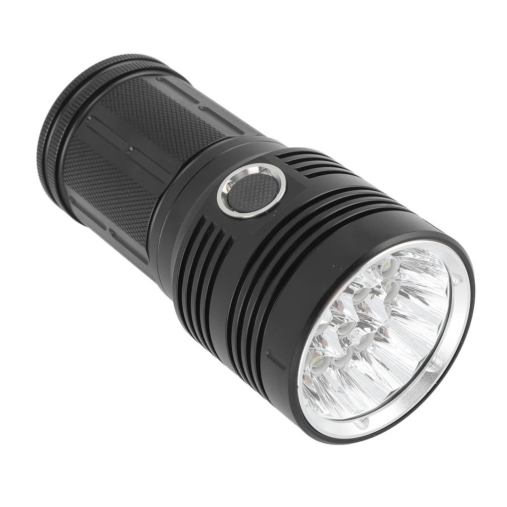 Strong Light Flashlight 10000LM 300?500 Meters LED 4 Modes Rechargeable Handheld Camping Light for
