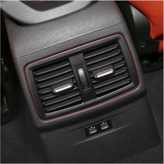 Rear Console Air Conditioner Vent Grille Complete Assembly Replacement,Compatible With BMW 1S X1 X2 F52 F48 F49 F39 2016-2021 64229292742